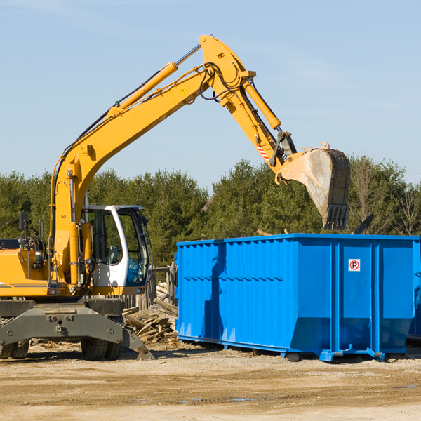 are there any restrictions on where a residential dumpster can be placed in Taylors Falls